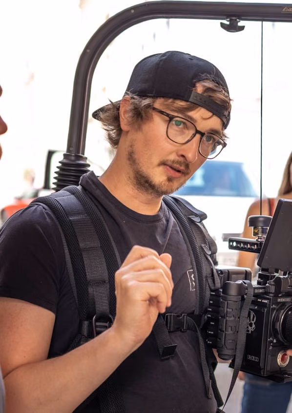 Andi Ramelsberger bei einer Filmproduktion