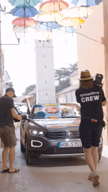 Behind-the-Scenes Dreh mit VW-AfterSales – Set-Aufbau, Kamera & Fahrzeug bei Spreadfilms Produktion
